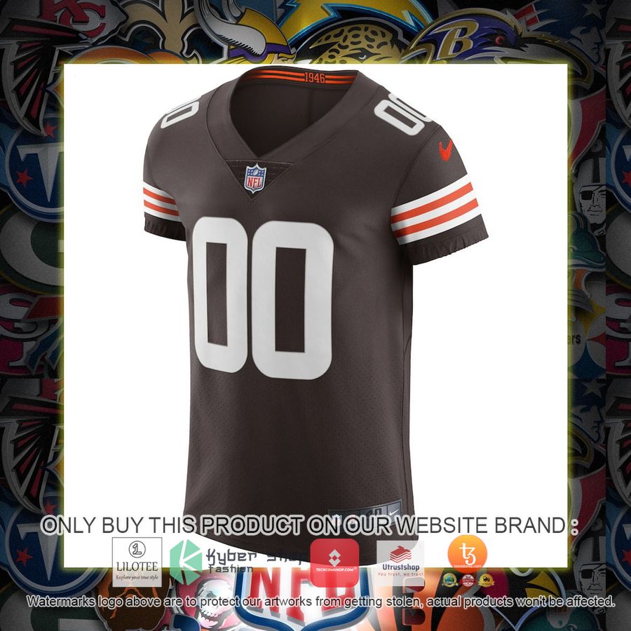 HOT Cleveland Browns Nike Vapor Elite Brown Personalized Football Jersey 2 personalized cleveland browns nike vapor elite brown football jersey 2 75565