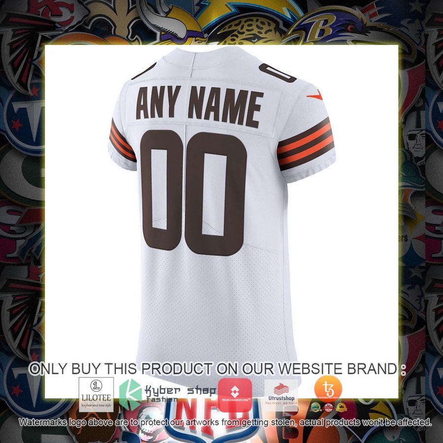 HOT Cleveland Browns Nike Vapor Elite White Custom Football Jersey Shirt 3 personalized cleveland browns nike vapor elite white football jersey 3 74712