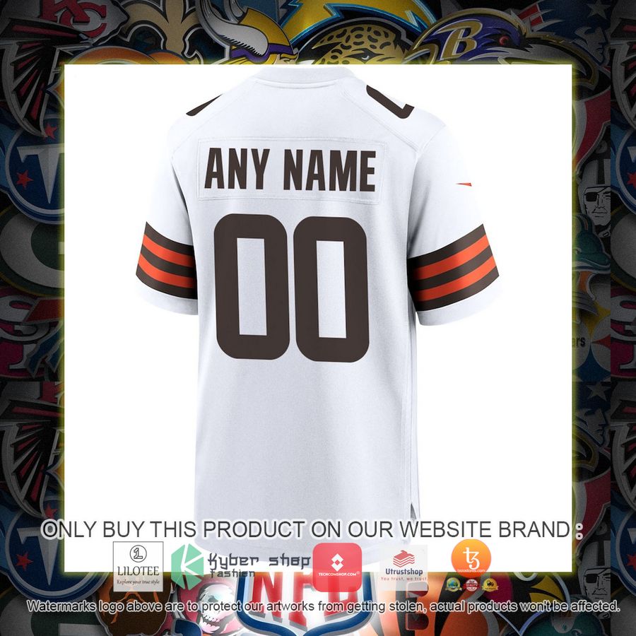HOT Cleveland Browns Nike White Personalized Football Jersey 3 personalized cleveland browns nike white football jersey 3 36815