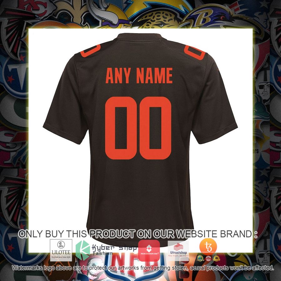 HOT Cleveland Browns Nike Youth Alternate Brown Custom Football Jersey Shirt 3 personalized cleveland browns nike youth alternate brown football jersey 3 12298