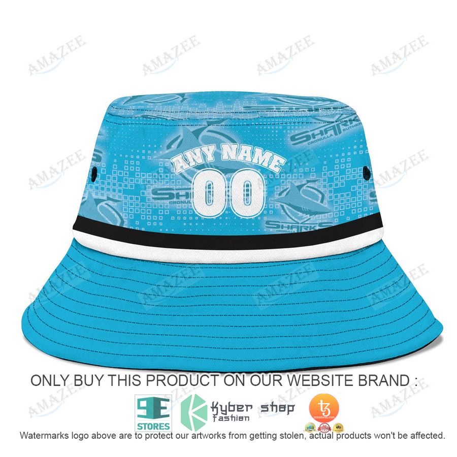 personalized cronulla sutherland sharks blue bucket hat 2 74247