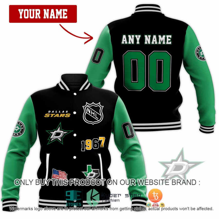 personalized dallas stars 1967 baseball jacket 1 35318