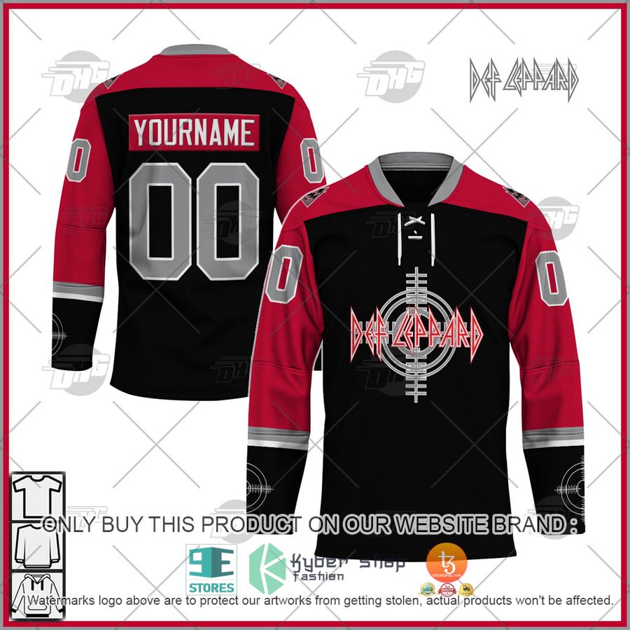 personalized def leppard crosshair logo hockey jersey 1 52468