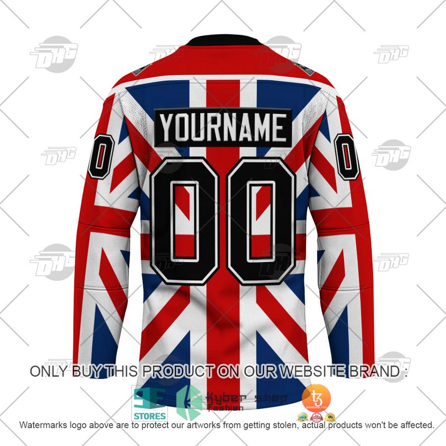 NEW Def Leppard Union Jack Custom Name Hockey Jersey 3 personalized def leppard union jack hockey jersey 3 927