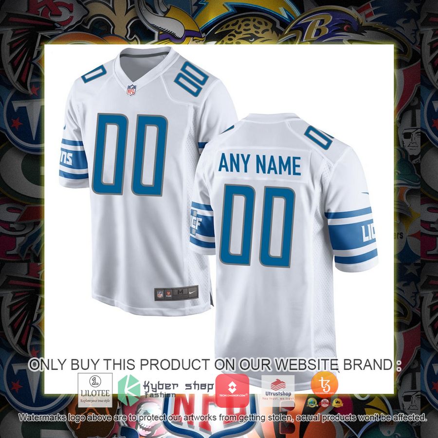 personalized detroit lions nike white football jersey 1 17393