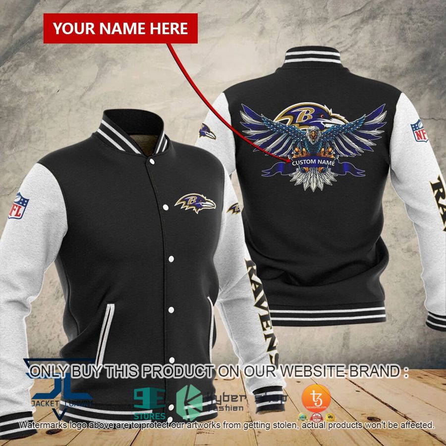 personalized eagle united states flag baltimore ravens baseball jersey 1 75582