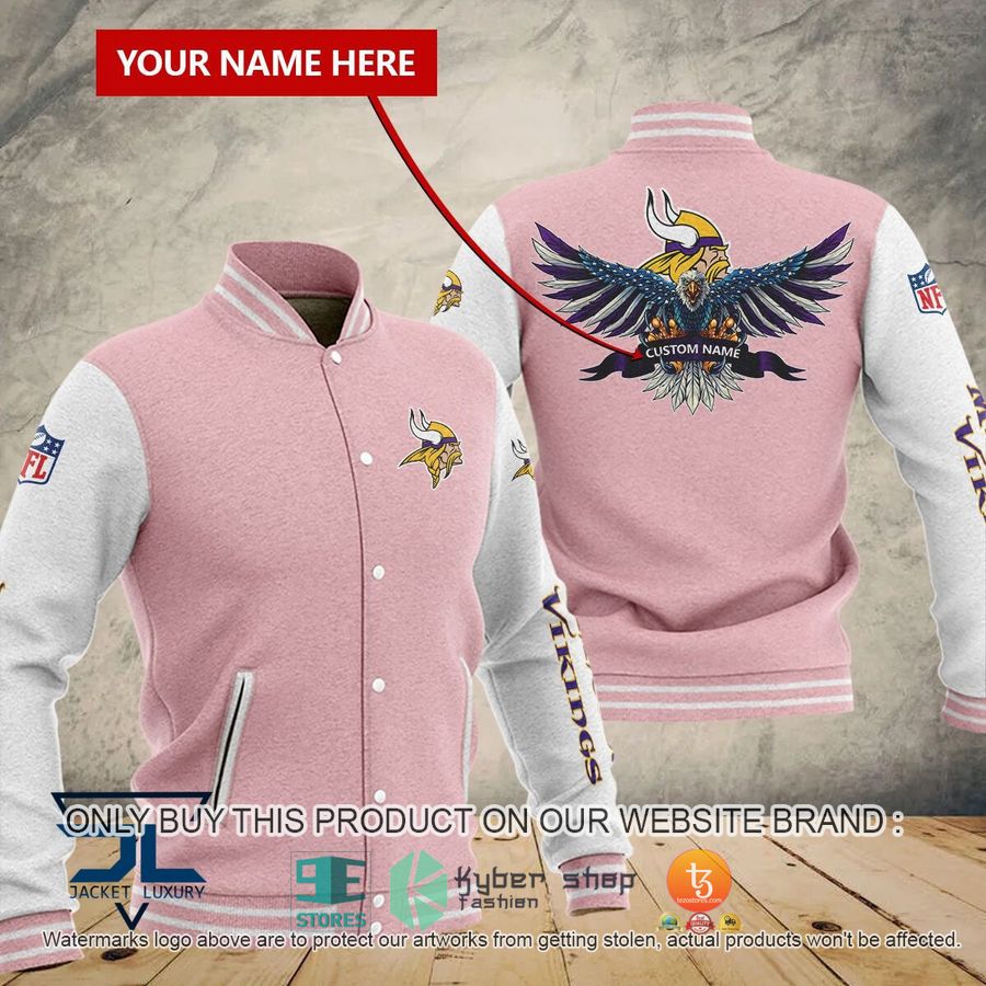 personalized eagle united states flag minnesota vikings baseball jersey 5 32013