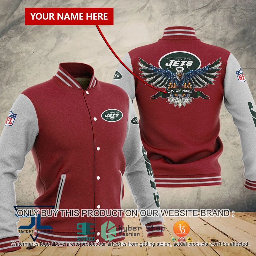 personalized eagle united states flag new york jets baseball jersey 3 45134