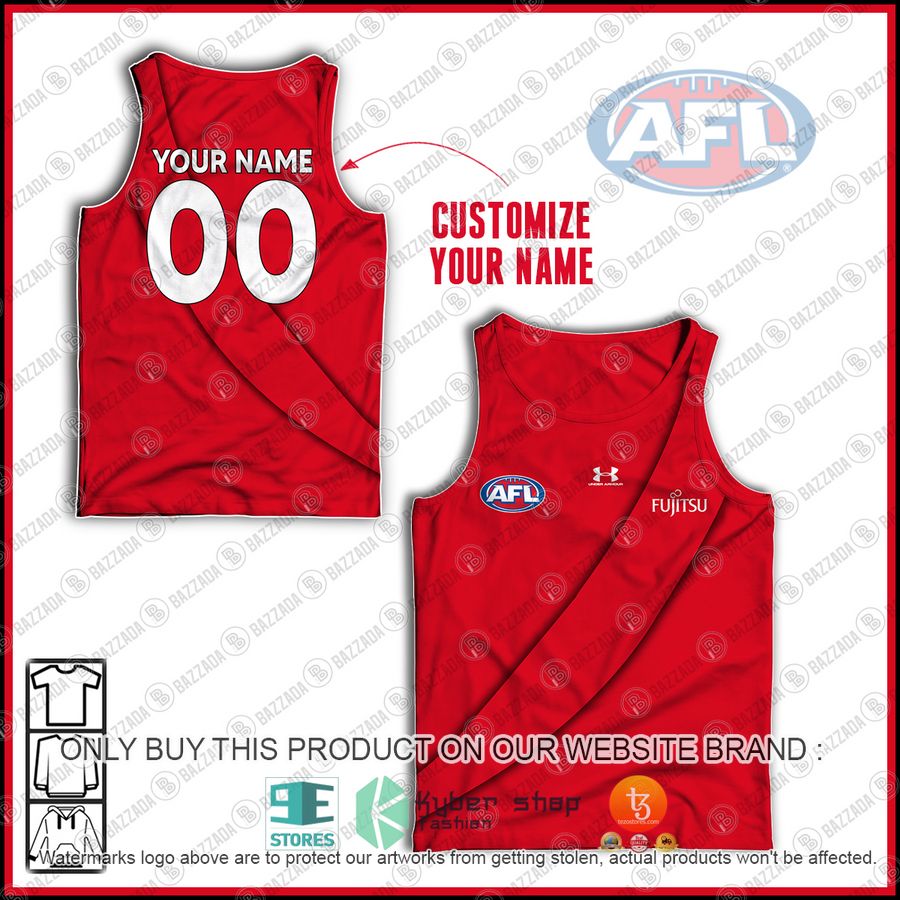 personalized essendon bombers afl vintage guernsey fujitsu tank top 1 19877
