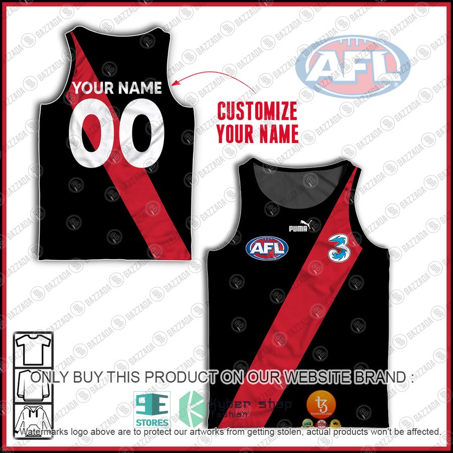 personalized essendon bombers afl vintage guernsey puma tank top 1 92894