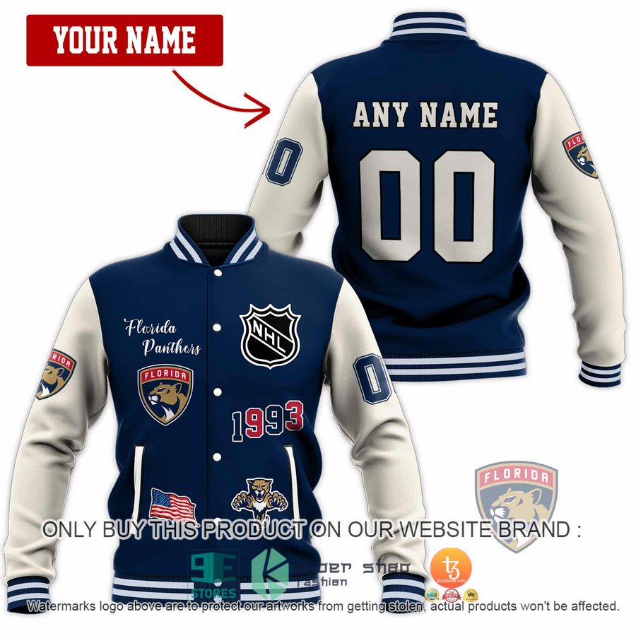 personalized florida panthers 1993 baseball jacket 1 84357
