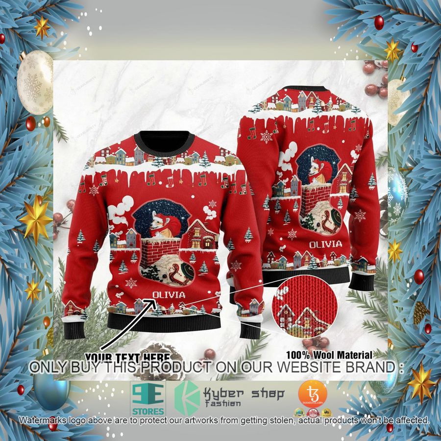 HOT Personalized Funny Corgi Dog Ugly Christmas Sweater 2 personalized funny corgi dog ugly christmas sweater 2 48389