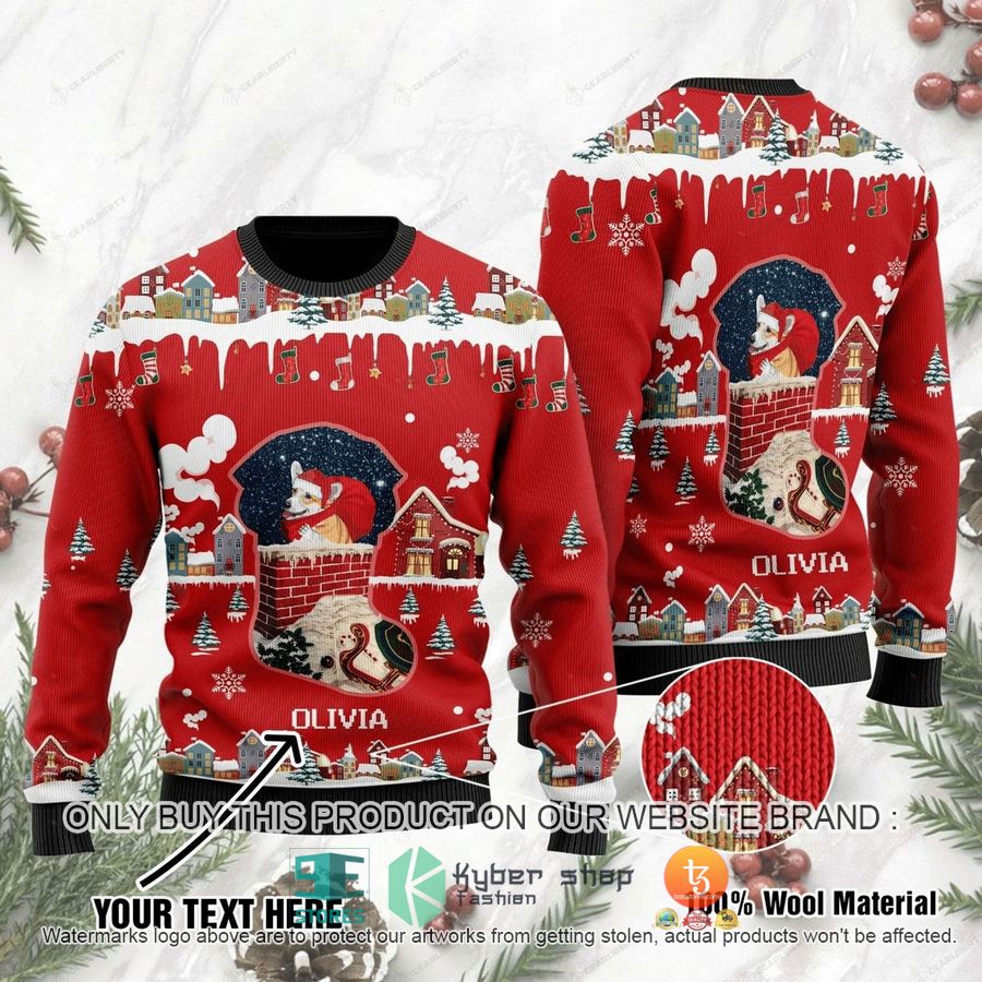 HOT Personalized Funny Corgi Dog Ugly Christmas Sweater 3 personalized funny corgi dog ugly christmas sweater 3 66527