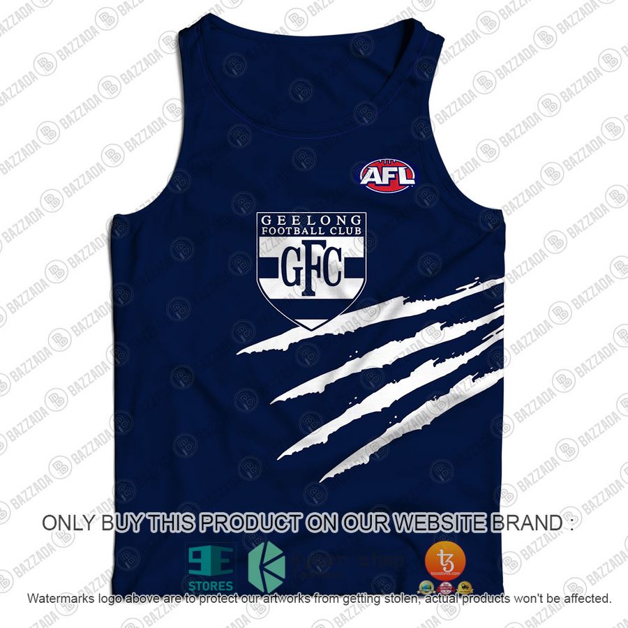 personalized geelong cats football club vintage retro afl guernsey tank top 2 63760