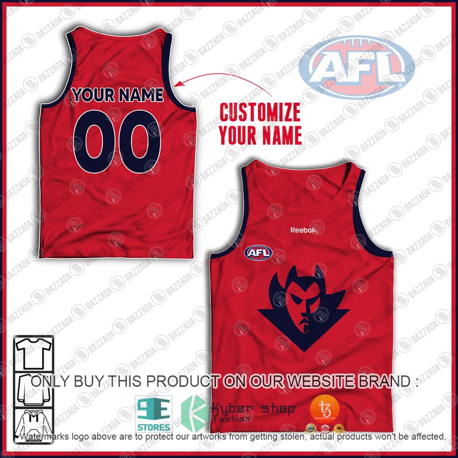 personalized guernsey melbourne demons football club vintage retro afl reebok tank top 1 82490
