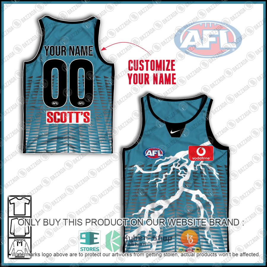 personalized guernsey port adelaide football club afl 2004 tank top 1 87174