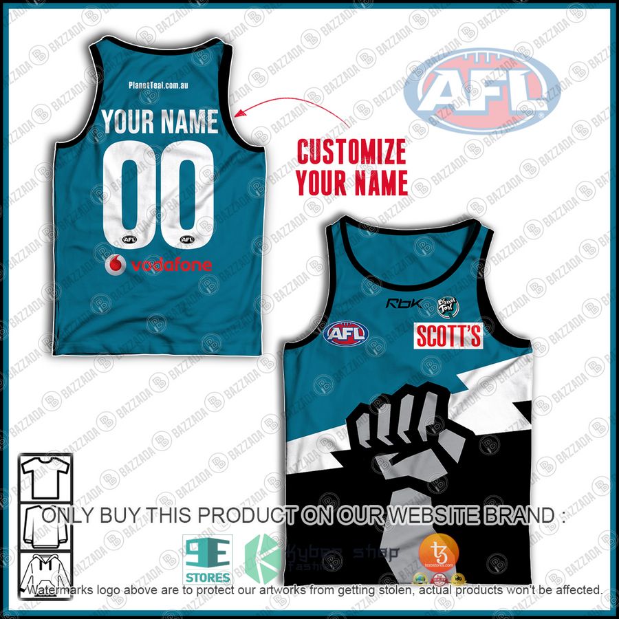 personalized guernsey port adelaide football club afl 2007 tank top 1 51531