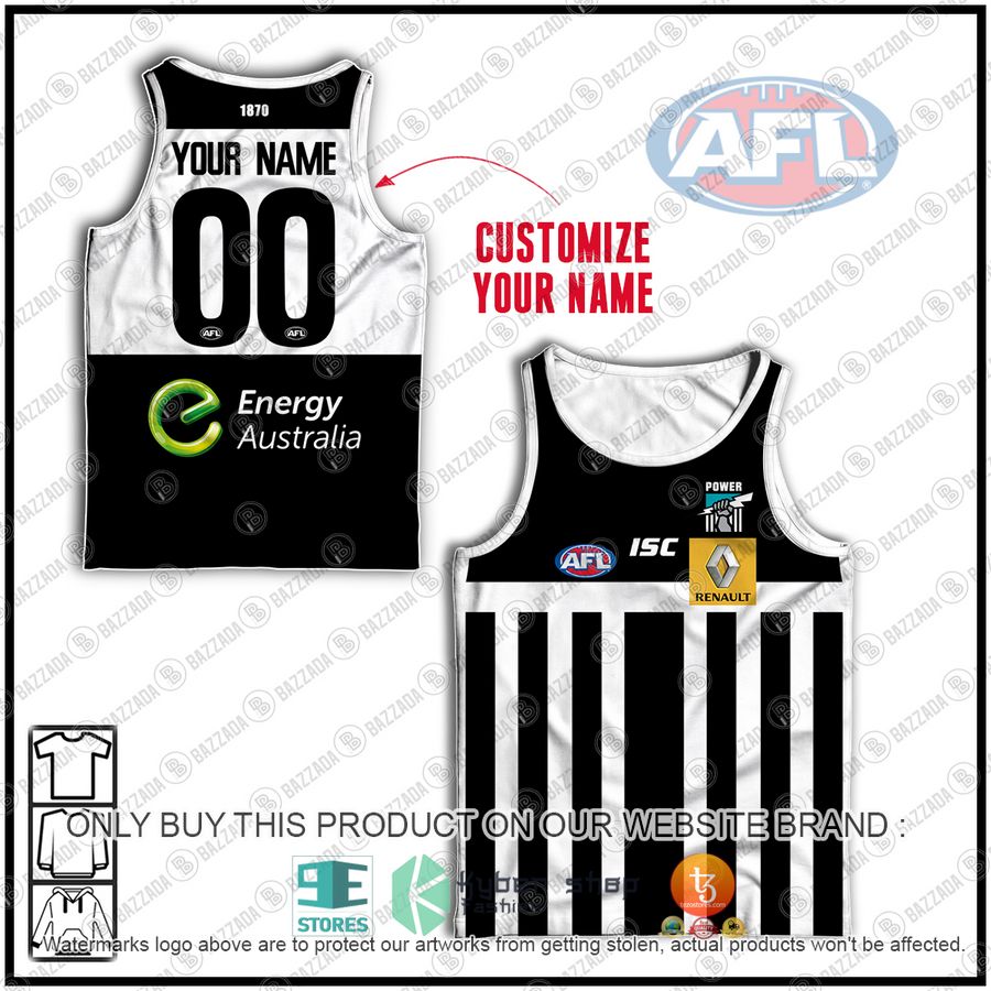 personalized guernsey port adelaide football club afl 2014 elemination final heritage prison bars tank top 1 13081