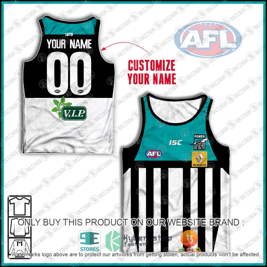 personalized guernsey port adelaide football club clash afl 2014 tank top 1 26003