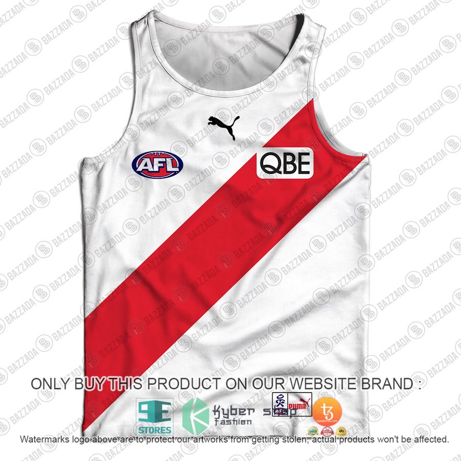 personalized guernsey sydney swans football club vintage retro afl qbe tank top 2 8304