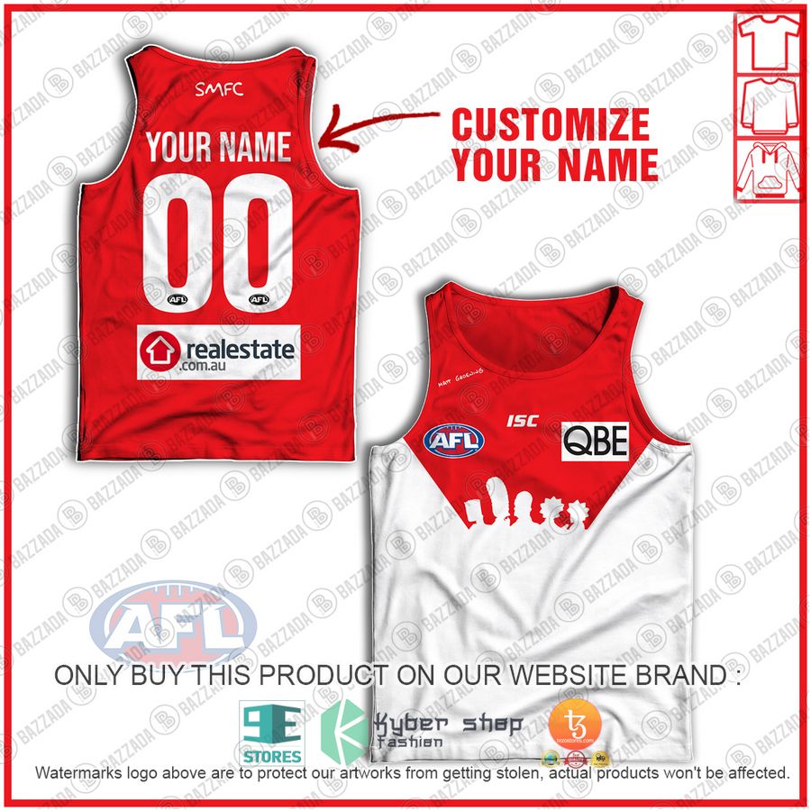personalized guernsey sydney swans the simpsons tank top 1 36844