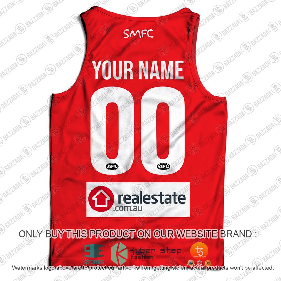 HOT Guernsey Sydney Swans The Simpsons Personalized Tank Top 3 personalized guernsey sydney swans the simpsons tank top 3 43331