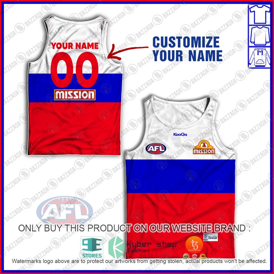 personalized guernsey western bulldogs afl 2013 tank top 1 59173