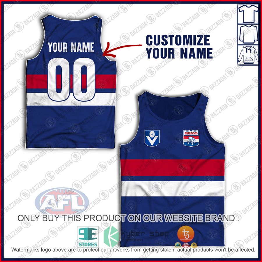 personalized guernsey western bulldogs football club vintage retro vfl 1983 tank top 1 37266