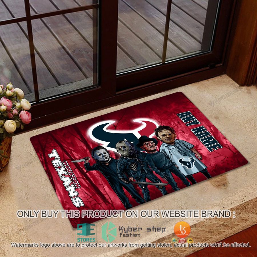 NEW Horror Characters Houston Texans Custom Name Doormat 2 personalized horror characters houston texans doormat 2 25761
