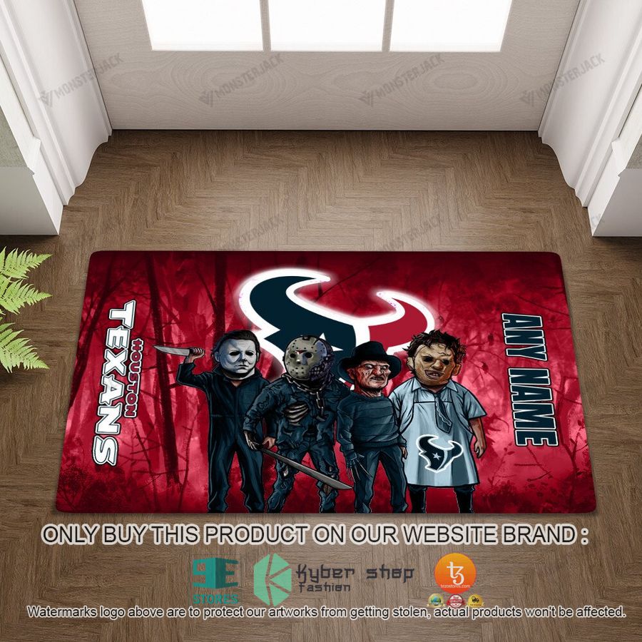 NEW Horror Characters Houston Texans Custom Name Doormat 4 personalized horror characters houston texans doormat 4 46459
