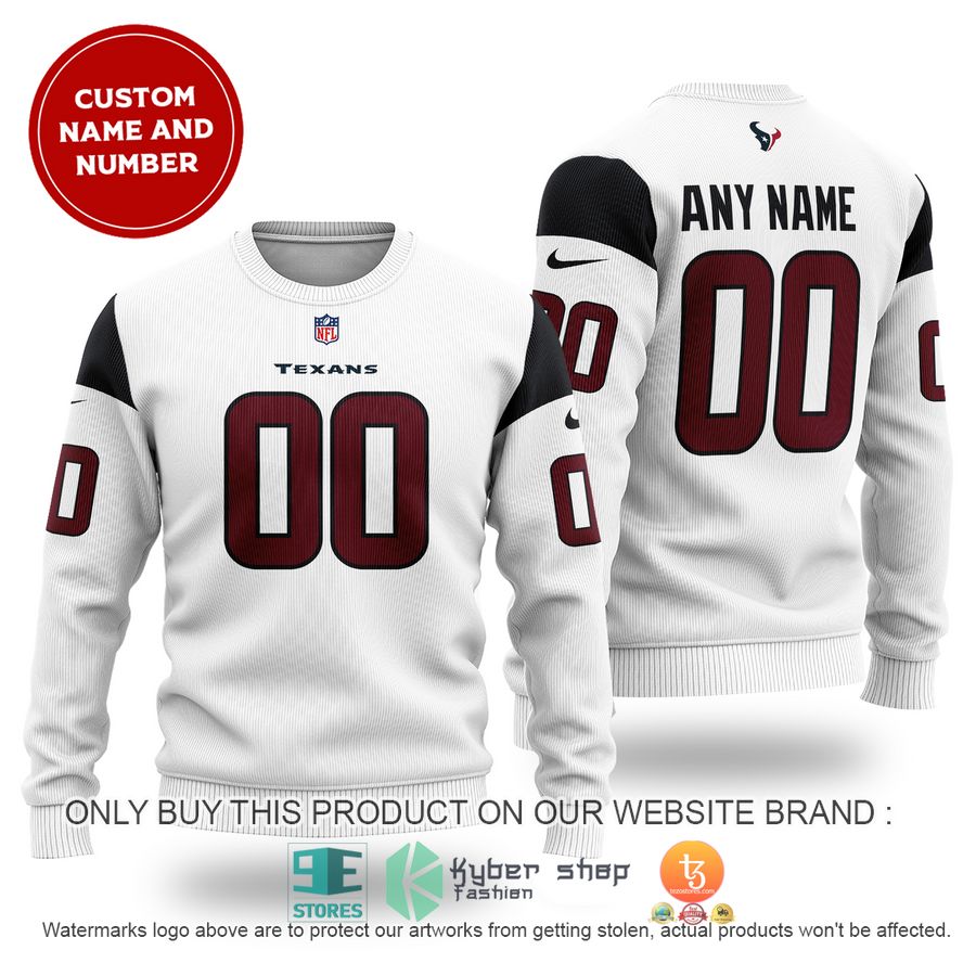 personalized houston texans nfl white sweater 1 86974