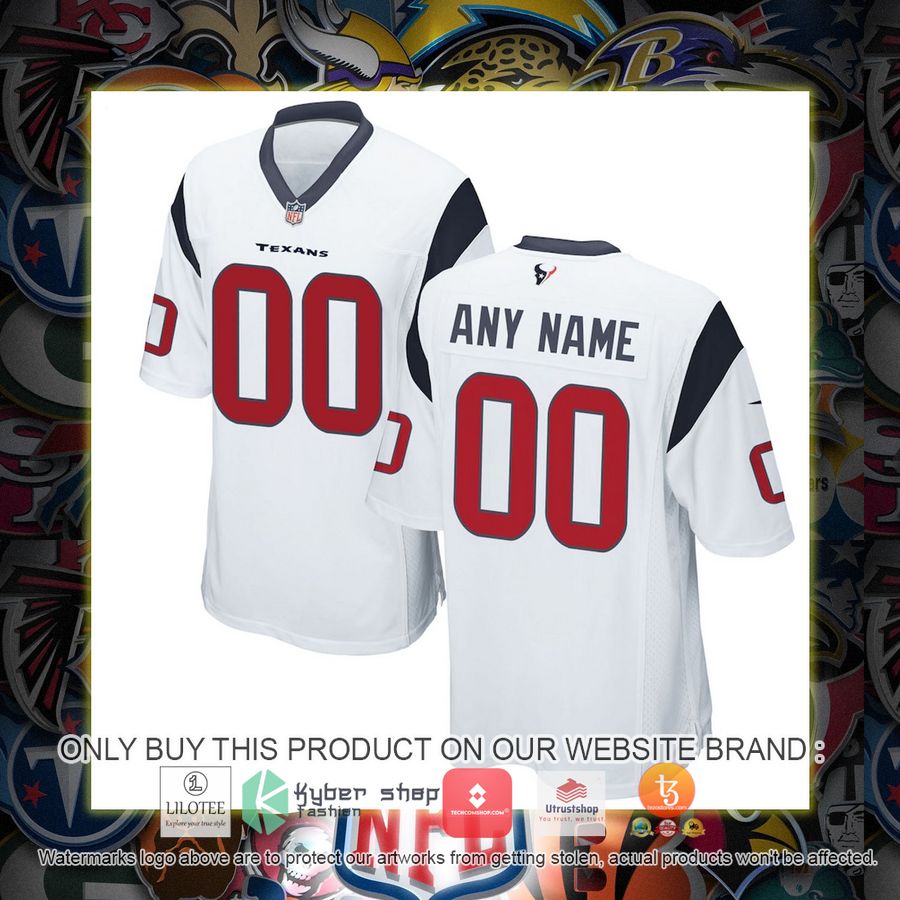 personalized houston texans nike white football jersey 1 65626