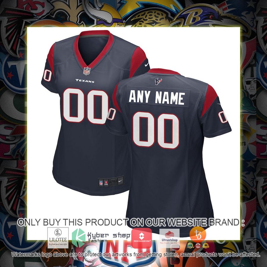 HOT Houston Texans Nike Women's Navy Personalized Football Jersey 7 personalized houston texans nike womens navy football jersey 1 44195