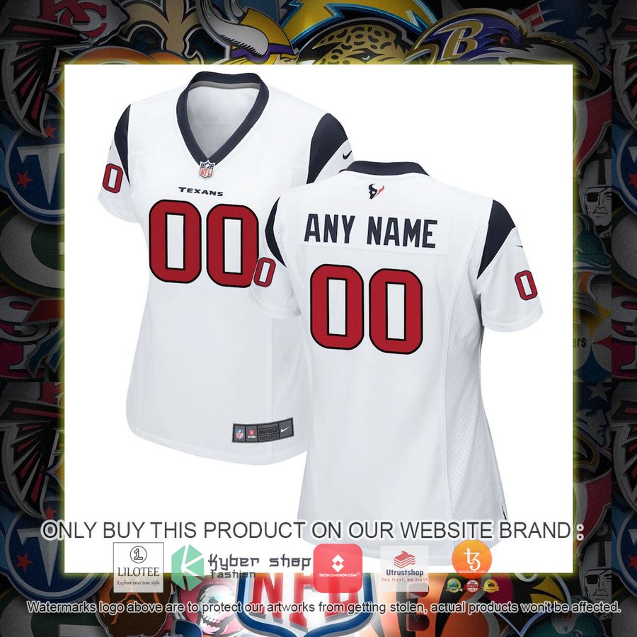 HOT Houston Texans Nike Women's White Personalized Football Jersey 1 personalized houston texans nike womens white football jersey 1 65614
