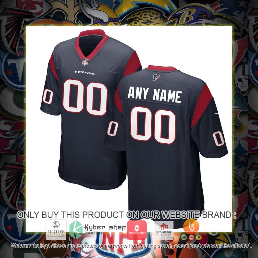HOT Houston Texans Nike Youth Navy Personalized Football Jersey 6 personalized houston texans nike youth navy football jersey 1 94706