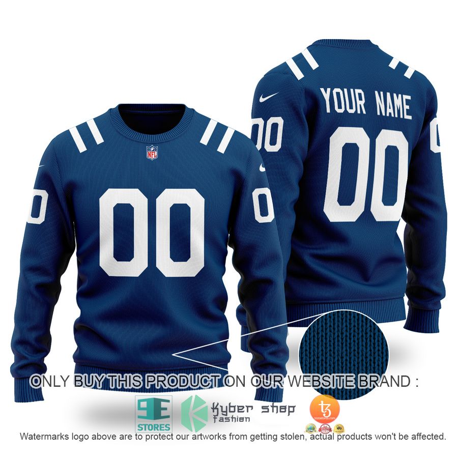 personalized indianapolis colts nfl blue sweater 1 18693