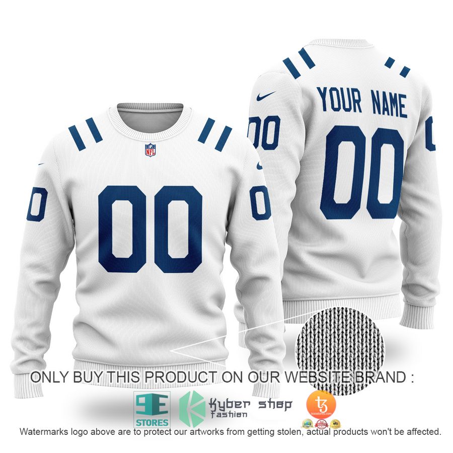 personalized indianapolis colts nfl white sweater 1 37096