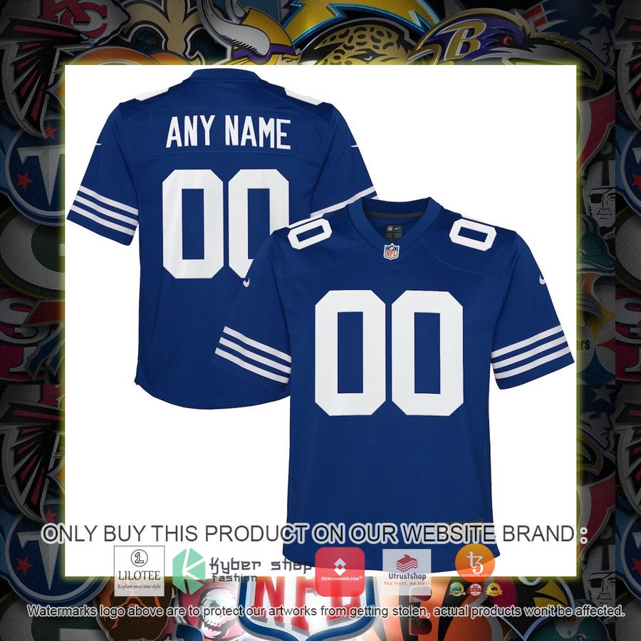 HOT Indianapolis Colts Nike Youth Alternate Royal Personalized Football Jersey 7 personalized indianapolis colts nike youth alternate royal football jersey 1 78084