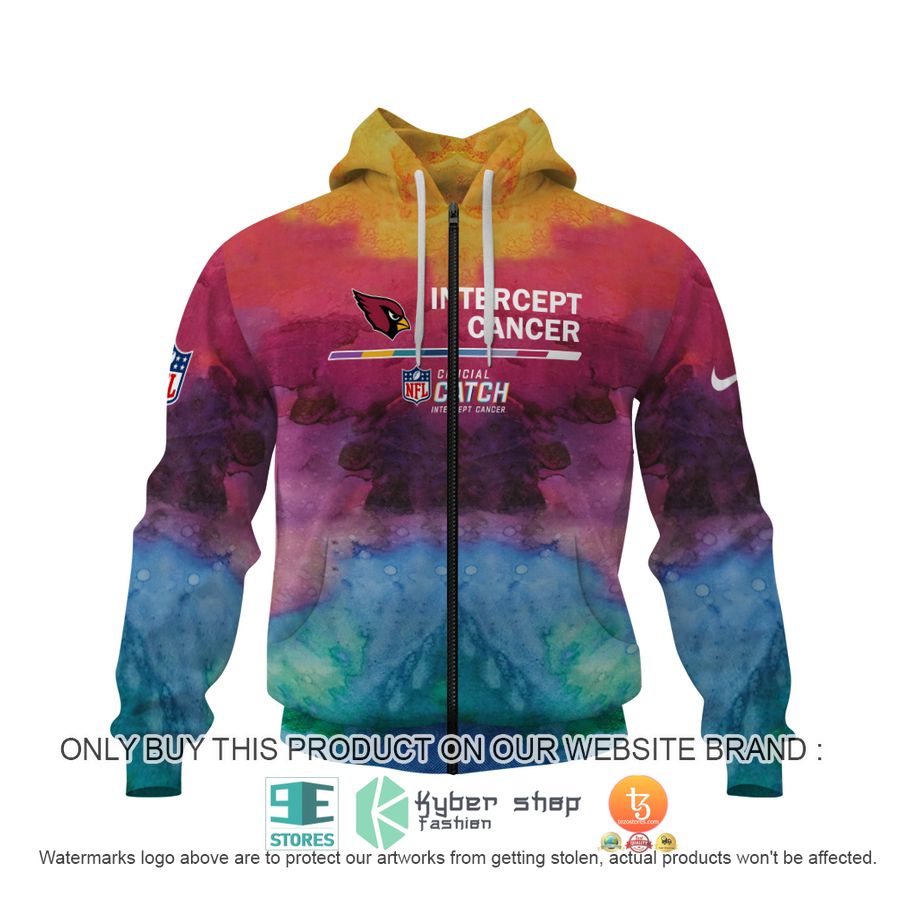 NEW Intercept Cancer Arizona Cardinals Custom Name Sweatshirt 3 personalized intercept cancer nfl arizona cardinals shirt hoodie 3 73044