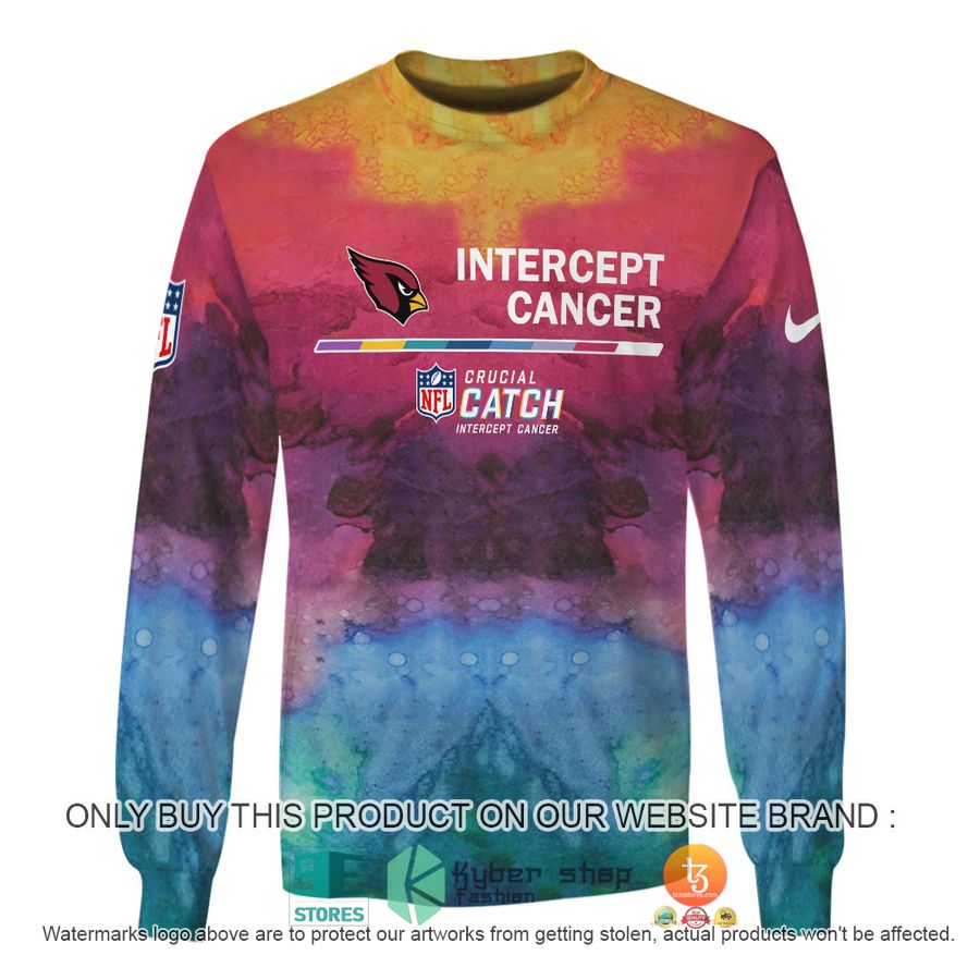 NEW Intercept Cancer Arizona Cardinals Custom Name Sweatshirt 5 personalized intercept cancer nfl arizona cardinals shirt hoodie 5 80201