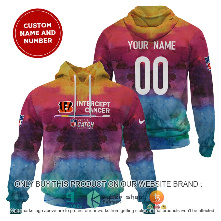personalized intercept cancer nfl cincinnati bengals shirt hoodie 1 44712