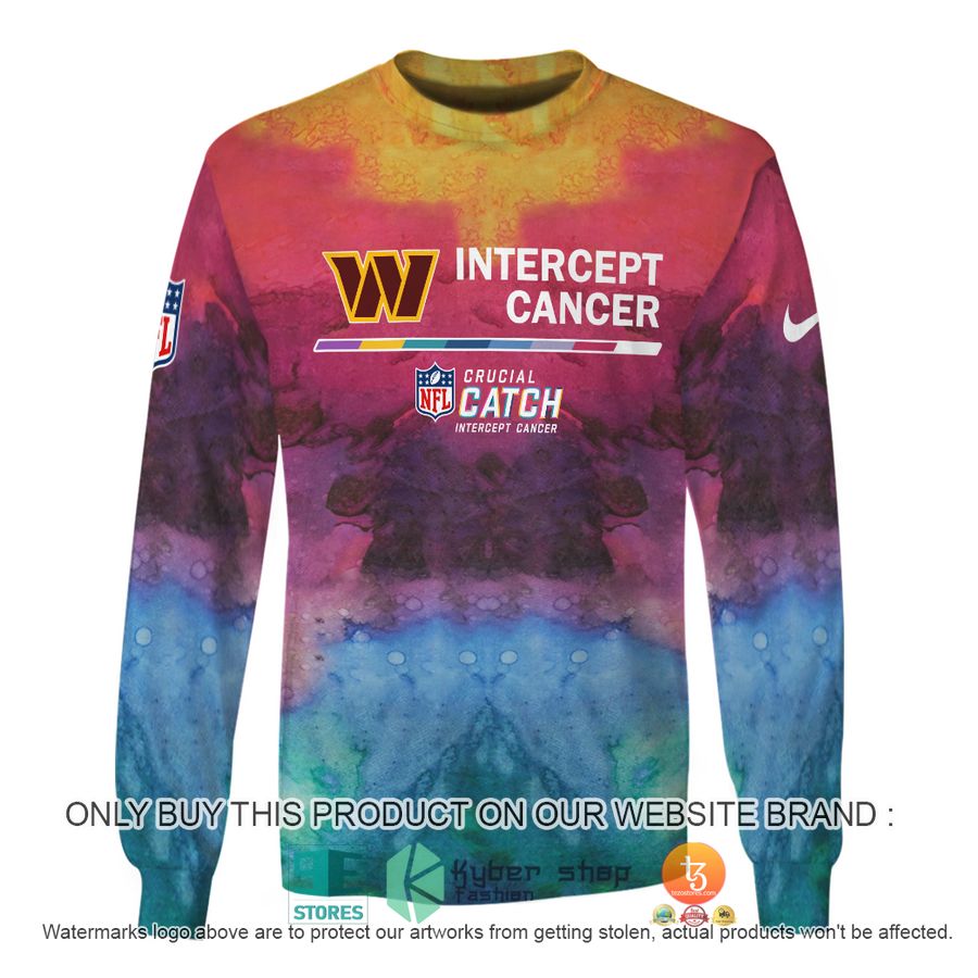 personalized intercept cancer nfl washington commanders shirt hoodie 5 18364