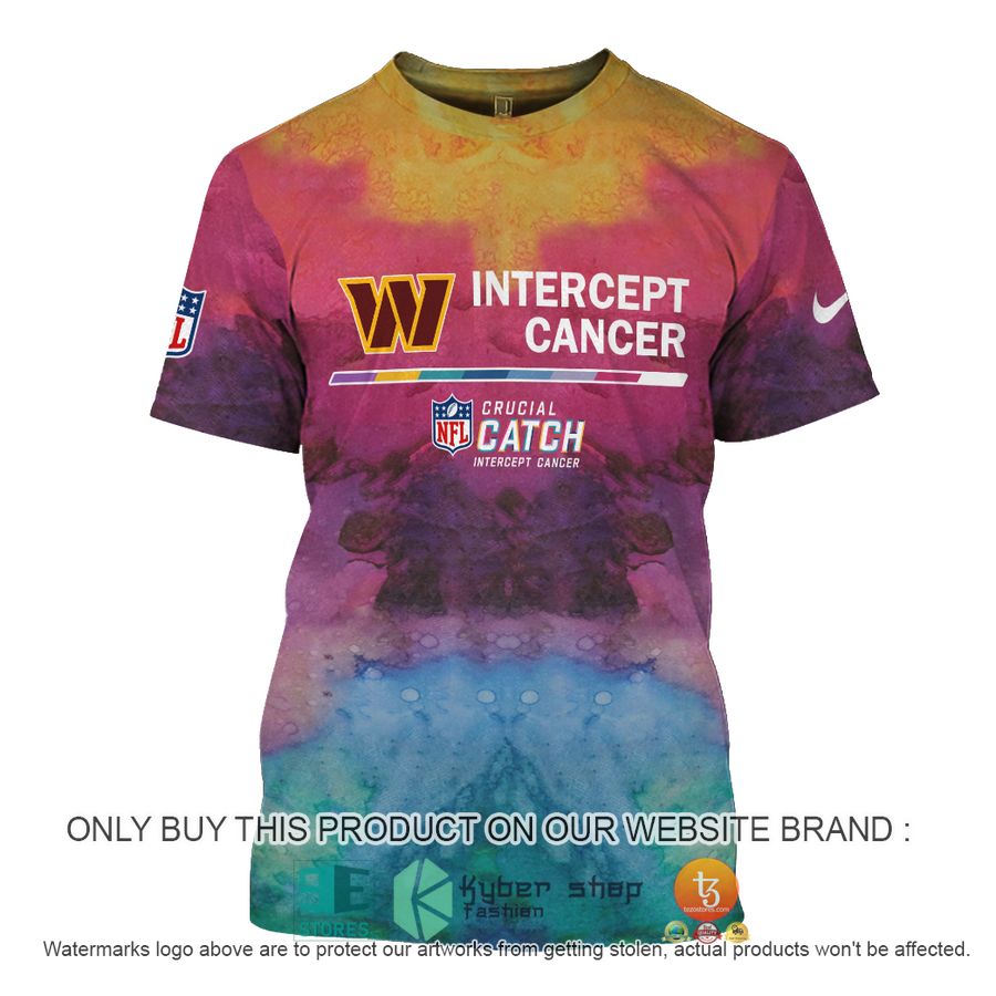 personalized intercept cancer nfl washington commanders shirt hoodie 7 70294