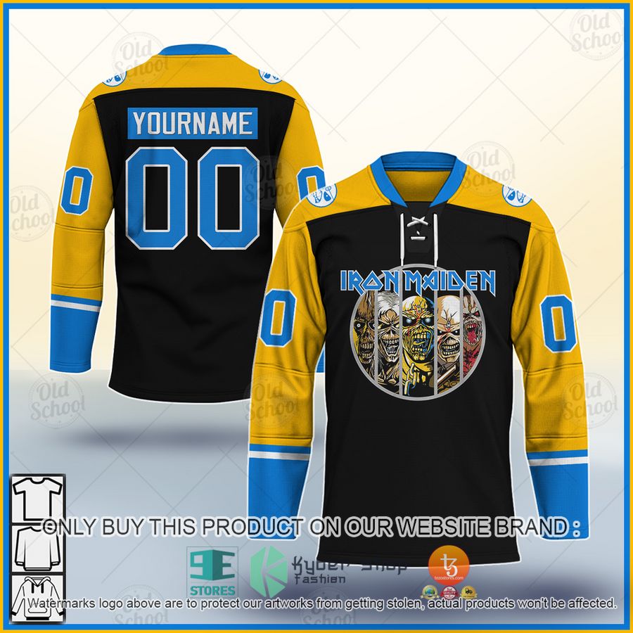 personalized iron maiden the evolution of eddie hockey jersey 1 12781