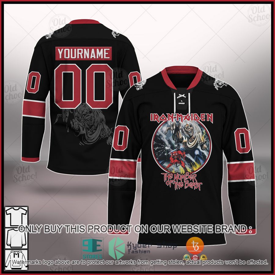 personalized iron maiden the number of the beast hockey jersey 1 43195