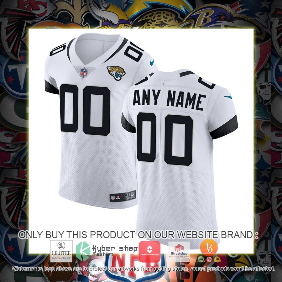 personalized jacksonville jaguars nike vapor untouchable elite white football jersey 1 75246