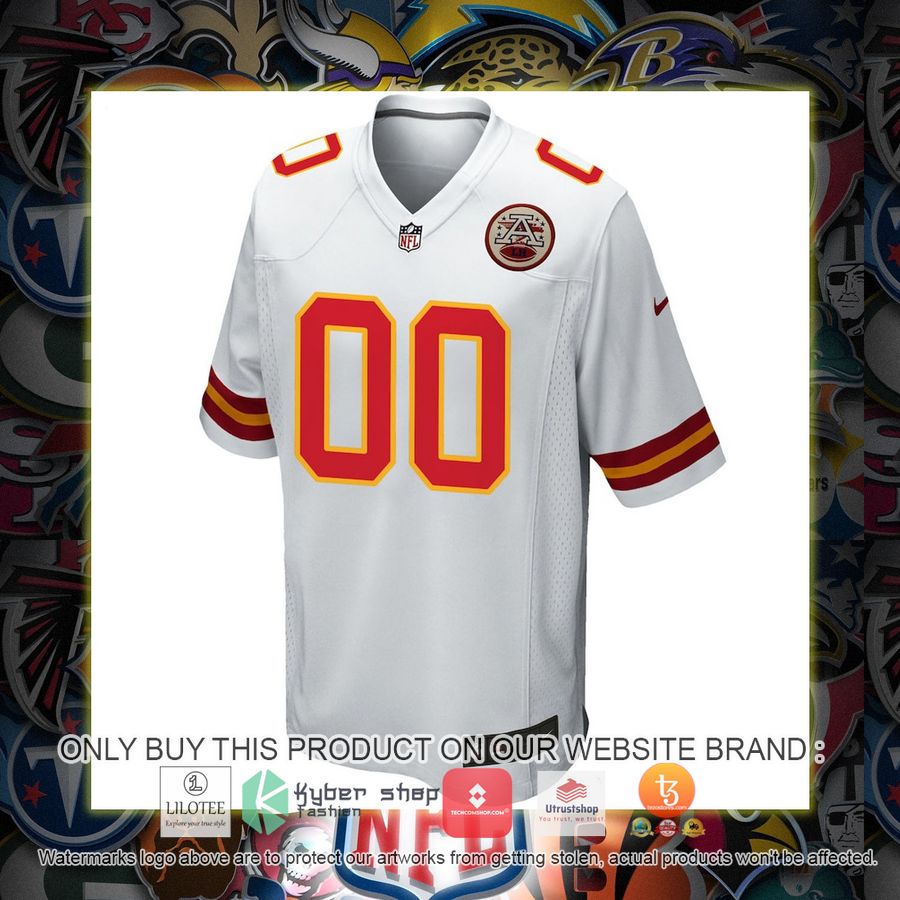 HOT Kansas City Chiefs Nike White Custom Football Jersey Shirt 2 personalized kansas city chiefs nike white football jersey 2 66886
