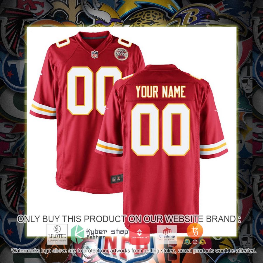 HOT Kansas City Chiefs Nike Youth Red Personalized Football Jersey 7 personalized kansas city chiefs nike youth red football jersey 1 88226