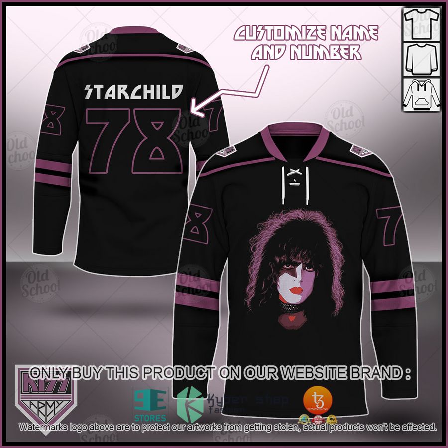 NEW KISS The Solo Albums Starchild Custom Name Hockey Jersey 6 personalized kiss the solo albums starchild hockey jersey 1 31111