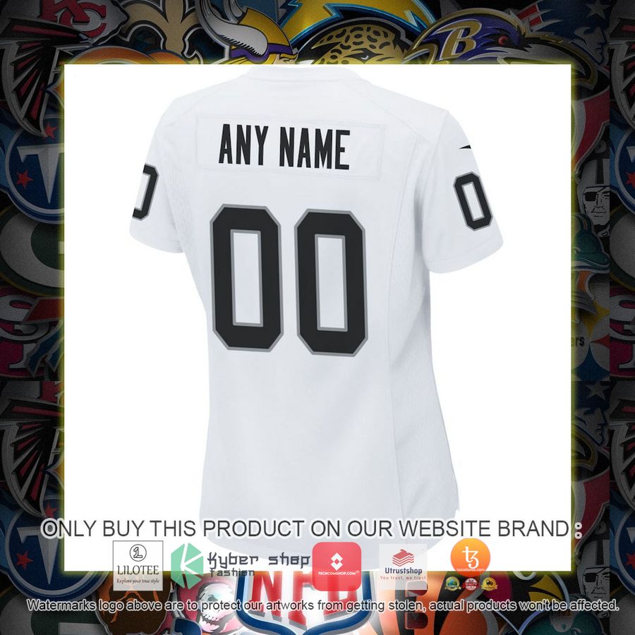 HOT Las Vegas Raiders Nike Women's White Personalized Football Jersey 3 personalized las vegas raiders nike womens white football jersey 3 42767